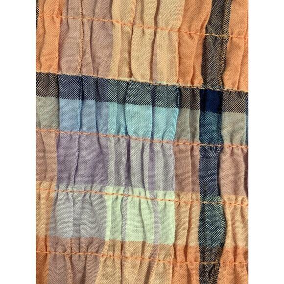 Max Jeans Women's Blouse High Neckline Multicolor Striped Long Sleeve Size Small - Picture 5 of 7